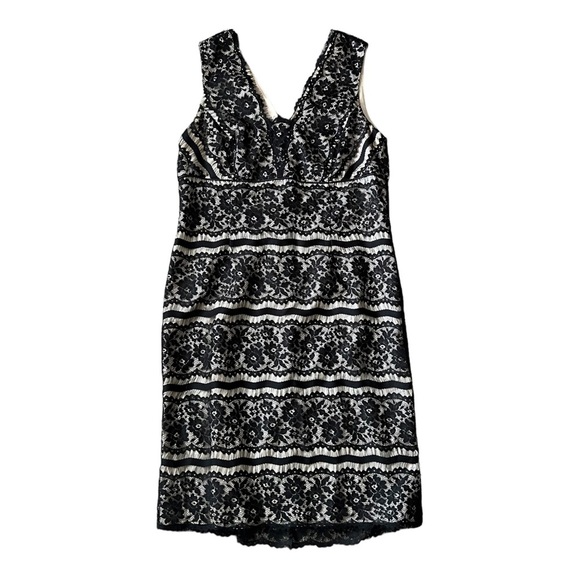 Talbots Dresses & Skirts - Talbots Dress Women’s Size 16 Black Beige Lace Sleeveless‎ Shift
